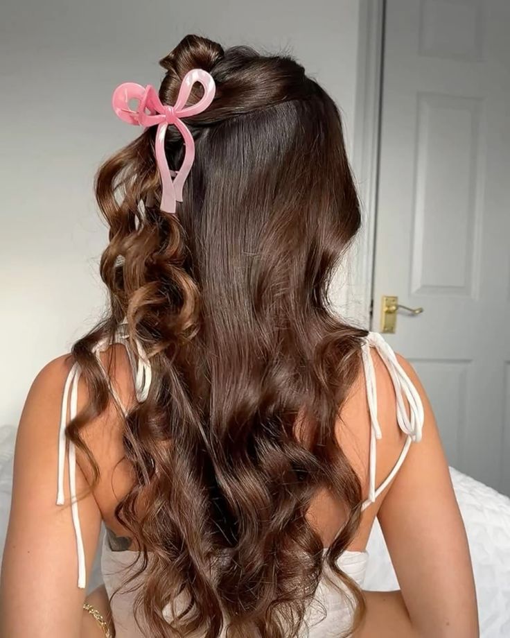 Bow Hair Claw Clips Set ( Pack of 4 )