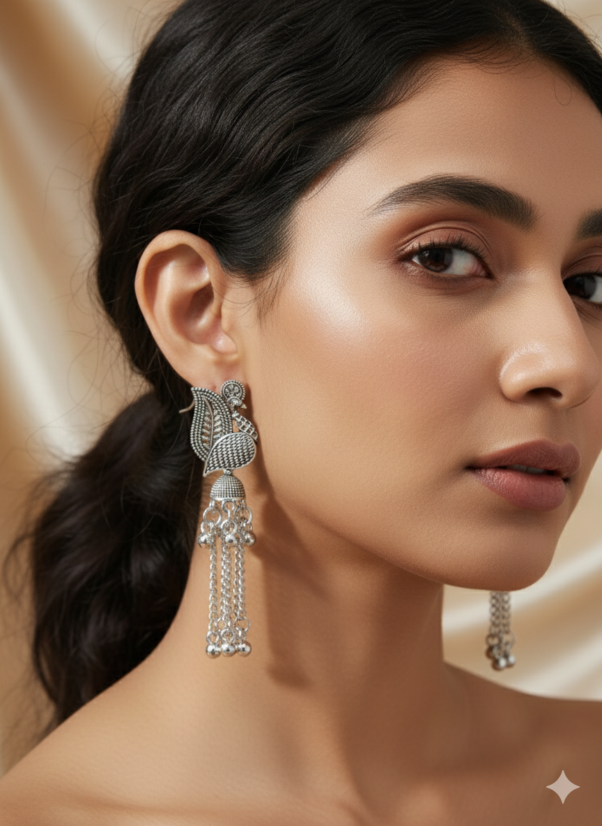 Oxidized Peacock Tassels