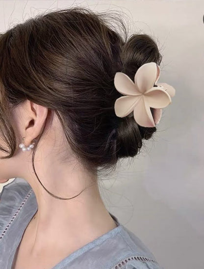 Tropical Blossom Hair Claw Clips - 4 Piece Set