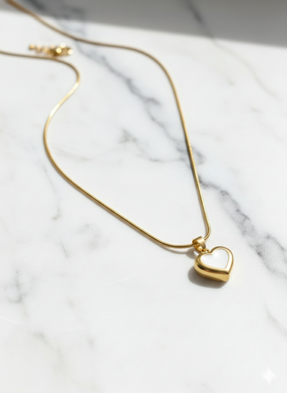 Lil Heart Pendent White