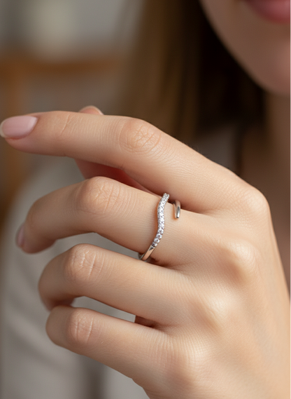 The Serene Wave Ring