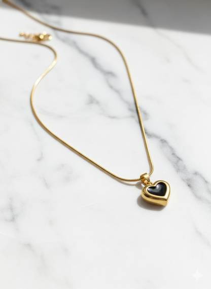 Lil Heart Pendent Black